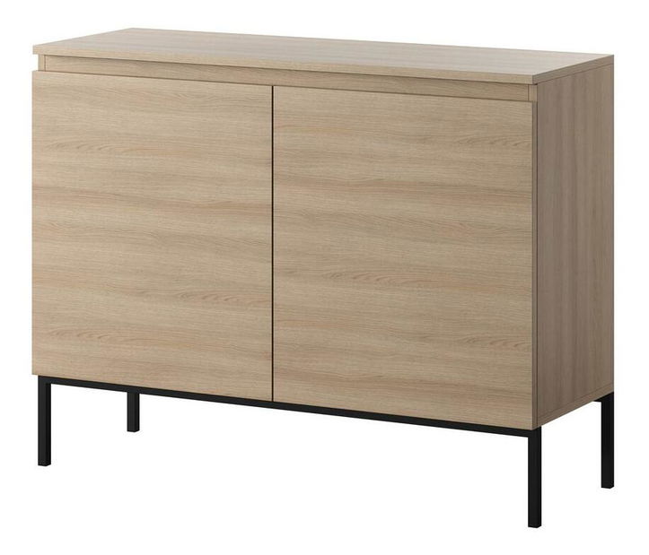 Skrinka Bennasi B2 (dub linberg + čierna)