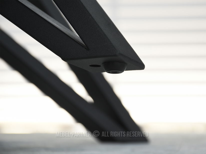 Étkezőasztal Venda (fehér márvány + fekete)