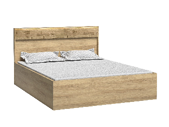 Maželská posteľ 160 cm Milley 09 (s roštom) (hikora)