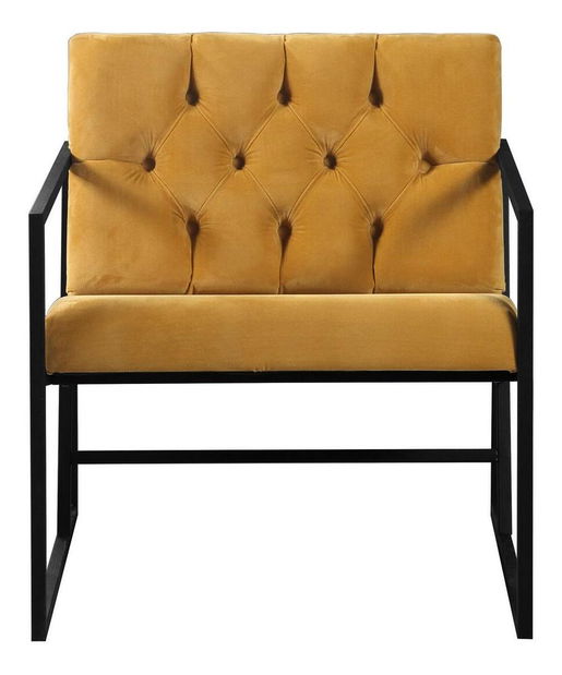 Fotelja Oslanossi (boja senfa + crna)