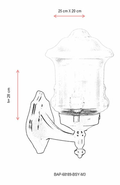 Iluminat de perete pentru exterior Desmond (Negru)