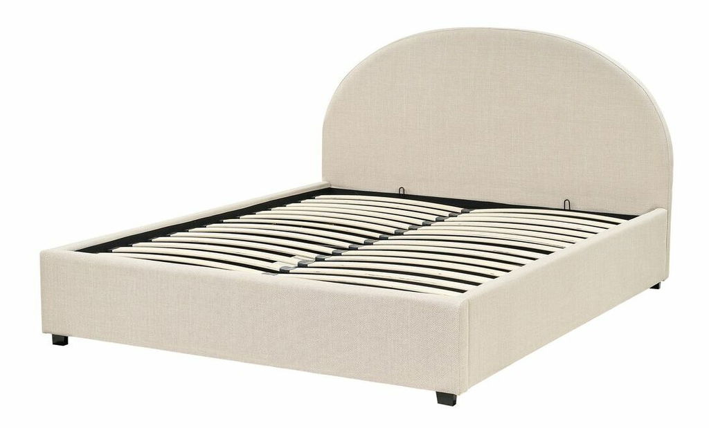 Bračni krevet 160 cm Verena (svijetlosmeđa) (s podnicom i prostorom za odlaganje)