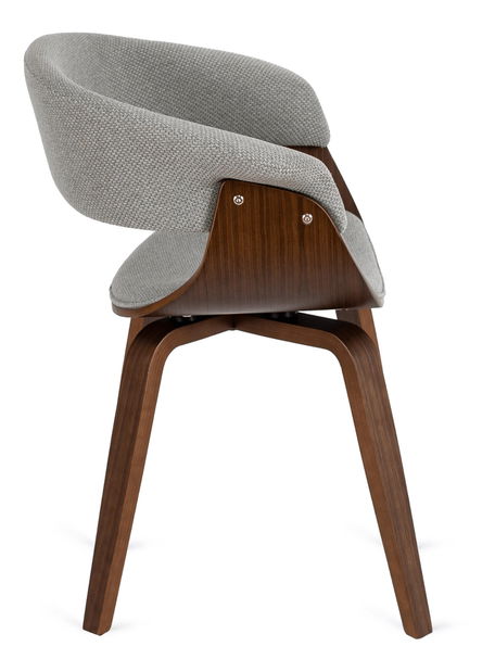 Blagovaonska stolica Generosas 2 (siva + orah) 