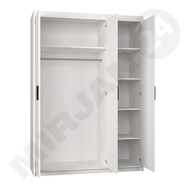 Ormar za garderobu Milica 3D (bijela)