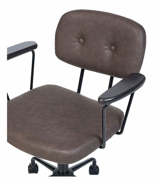 Kancelárska stolička Asta (tmavohnedá)