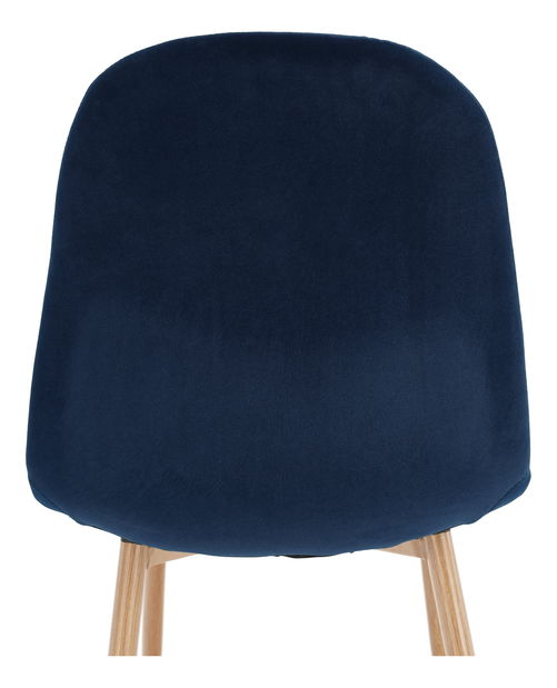 Scaun de sufragerie Angelique (albastru + fag)