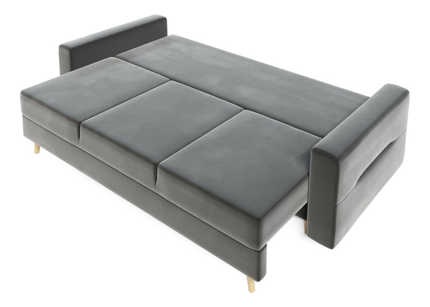 Canapea extensibilă Bergenia (gri + Perne gri)