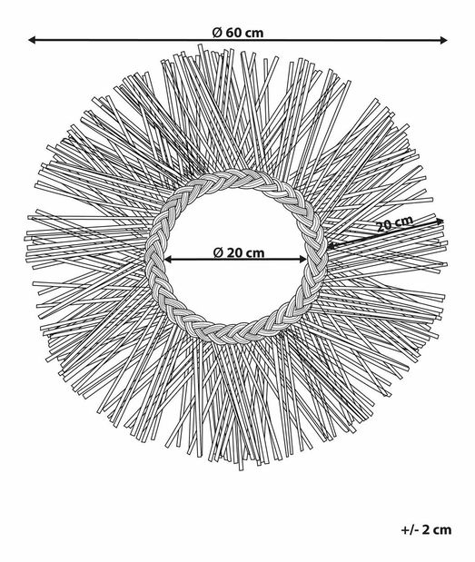 Nástenné zrkadlo Kalza (béžová)