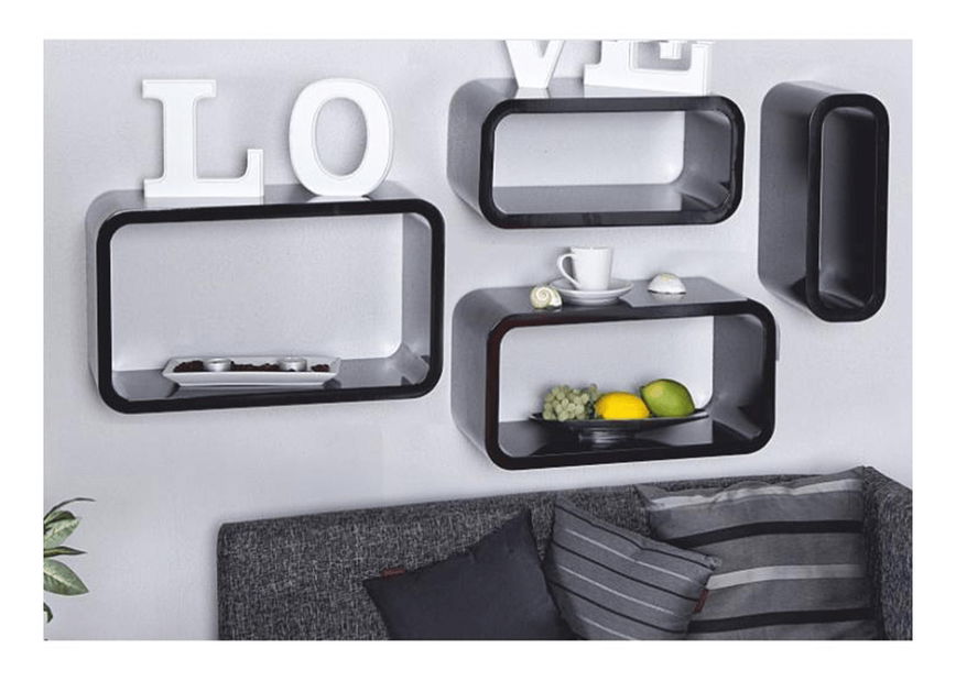 Polička Atos čierna (3 ks.)