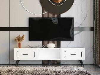 TV asztal/szekrény Kubude (fehér) 