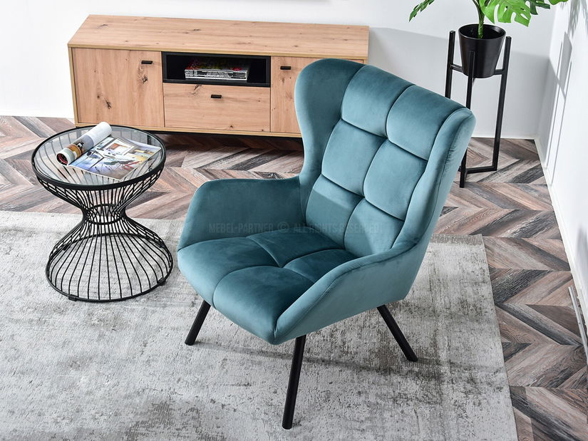 Dizájnos fotel Norweien (arany)