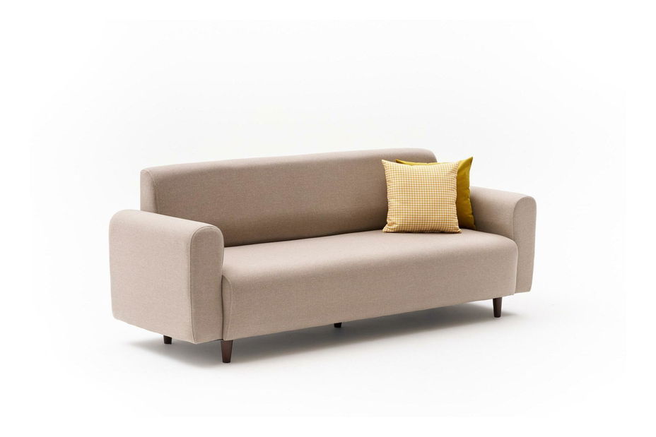 Pohovka trojsedačka Noyalepo L (krémová + orech)