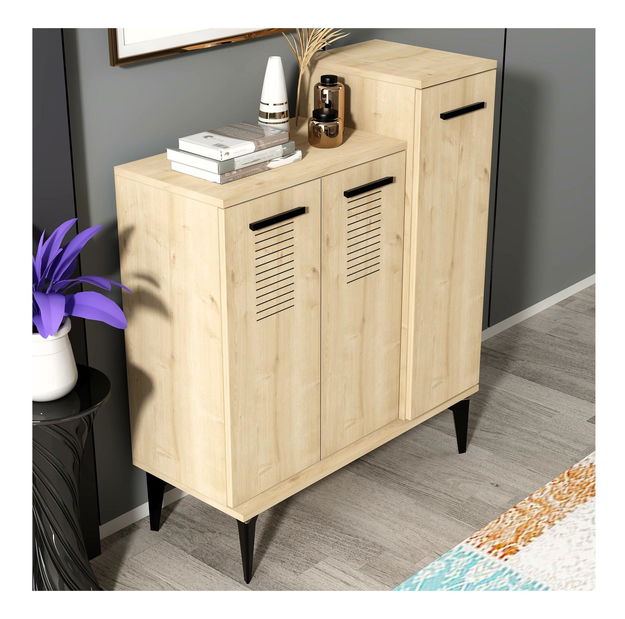 Cipőtároló (cipősszekrény) Vipapo 10 (zafír tölgy)