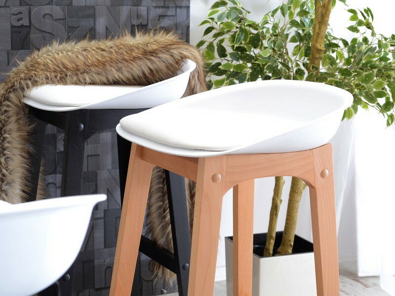 Stolička Rita (biela + buk)