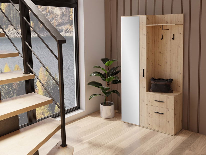 Előszoba Cless (artisan tölgy) (tükörrel)