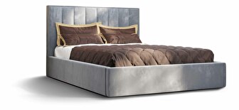 Bračni krevet 140 cm Ocie (svijetloplava) (s podnicom i prostorom za odlaganje)