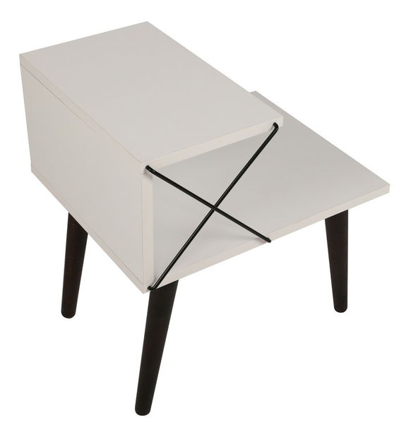 Éjjeliszekrény Crossline (fehér)