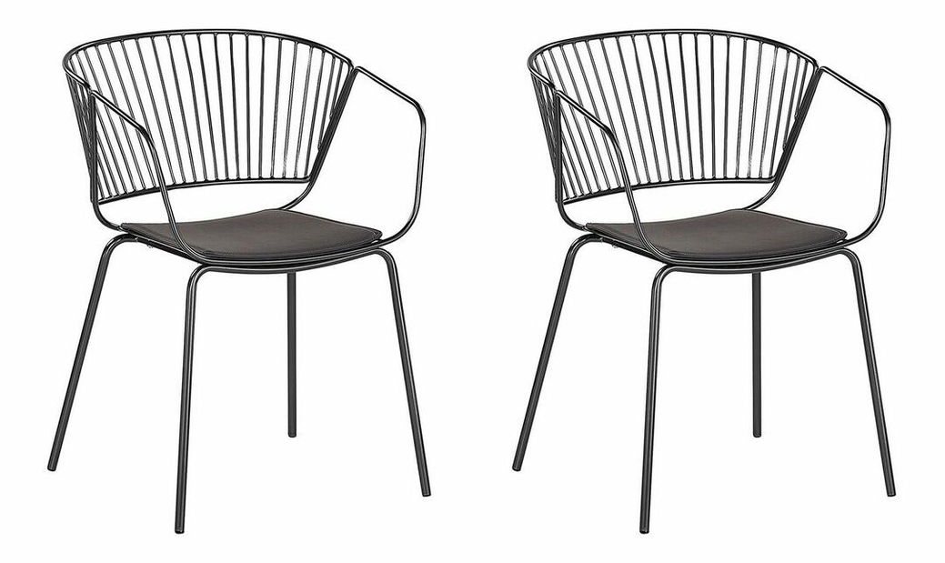 Set 2 kom. blagovaonskih stolica RAGOR (crna)