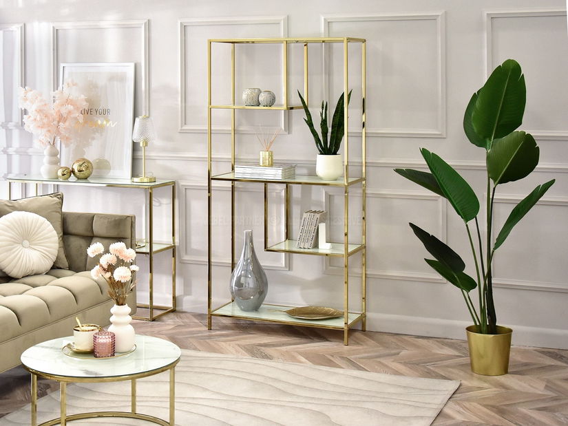 Raft Crips (marmură albă + auriu)