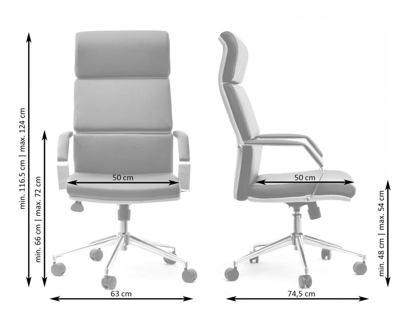 Kreslo Blondie (sivá + chrómová)