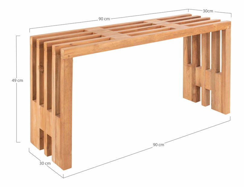 Záhradná lavička Bamira 2 (prírodná)