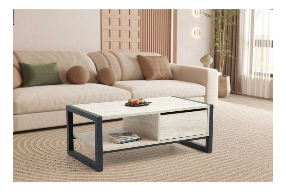 Dohányzóasztal Heidi (fekete márvány)