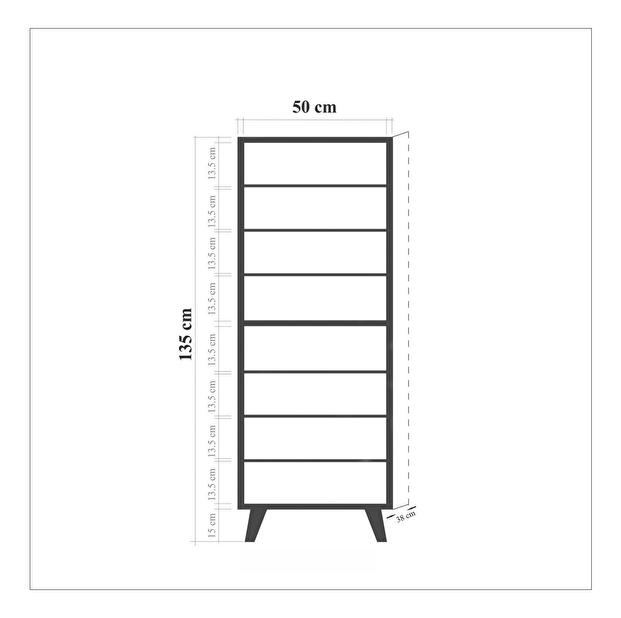 Mobilier Hol Beside 1 (stejar sonoma + albastru închis) 