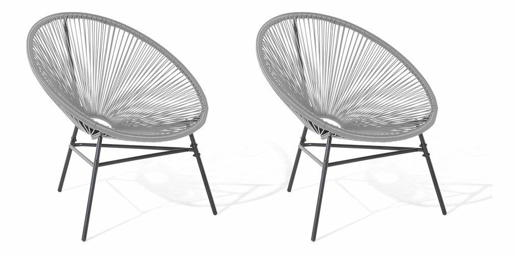 Szék szett 2db Alvarez (világosszürke)