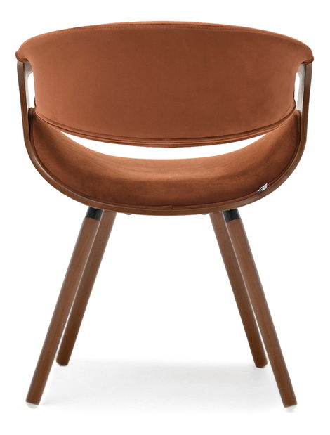 Jedálenská stolička Busque (medená + orech)