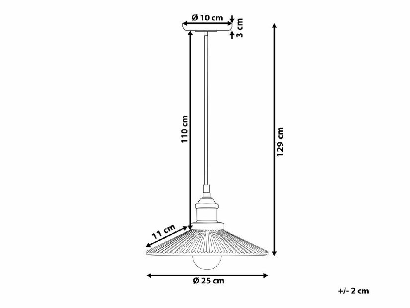 Závesná lampa Curiba (priehľadná)