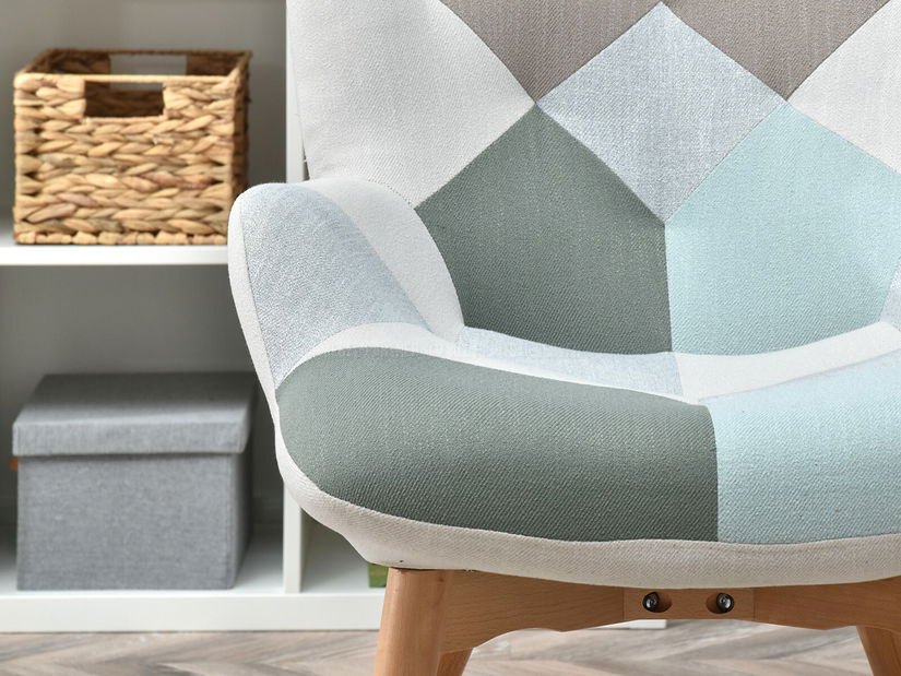 Fotel Nutri (patchwork + bükk)