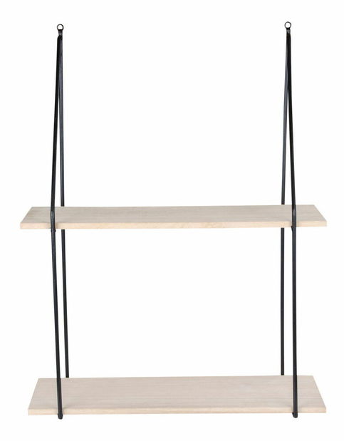 Polička Hesperia (čierna + prírodná)