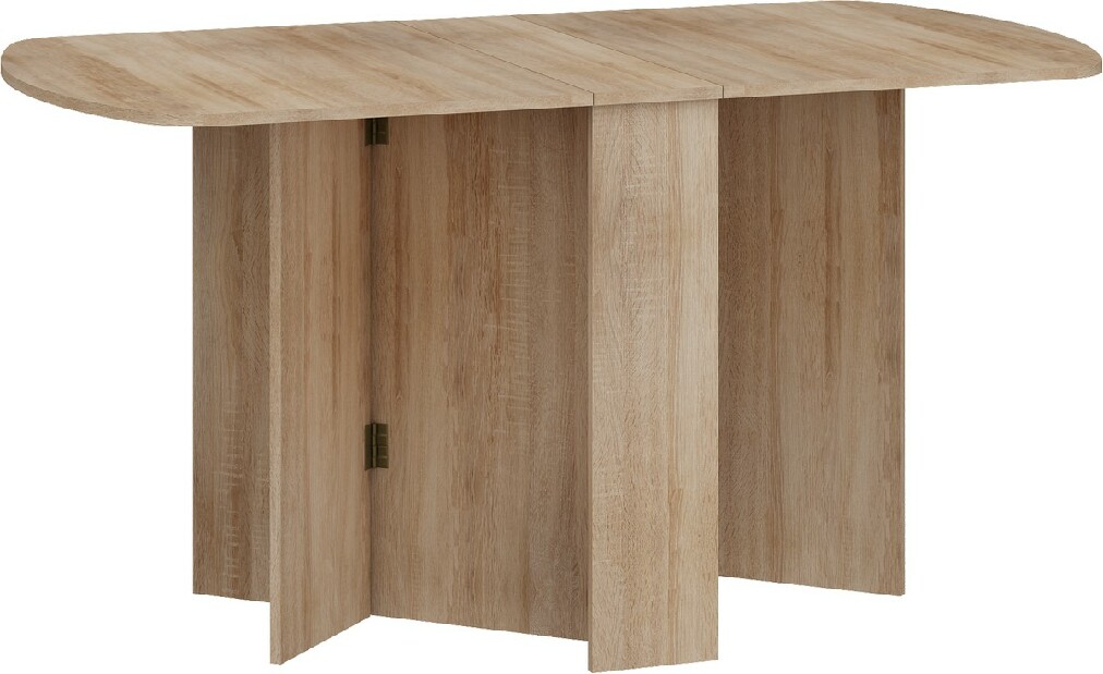 Masă de sufragerie extensibilă Elston 2 (stejar deschis sonoma) (pentru 4 până la 6 persoane)