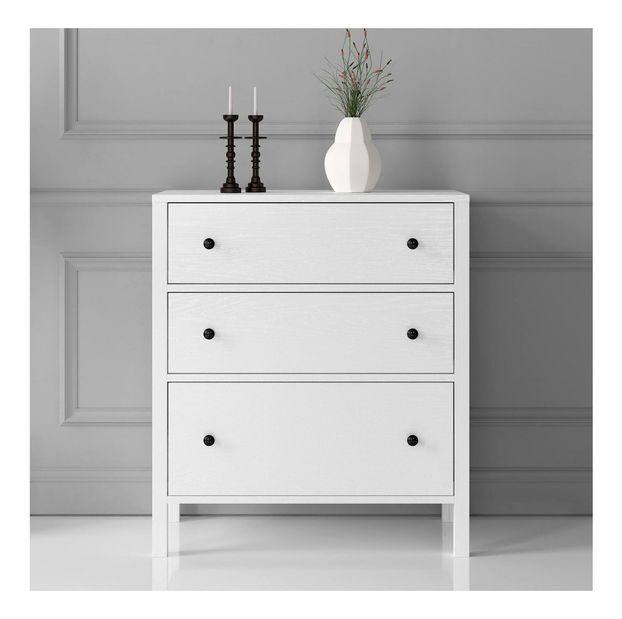 Comodă Franc 23 (lemn alb)