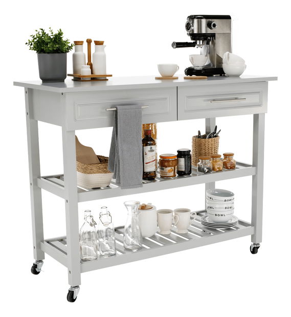 Zsúrkocsi Macsen (világosszürke)