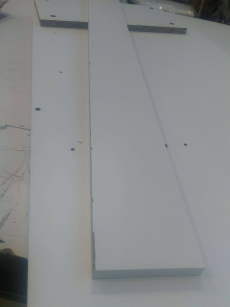 Barový stolík Matioso 1 (dub sonoma + biela) *bazár