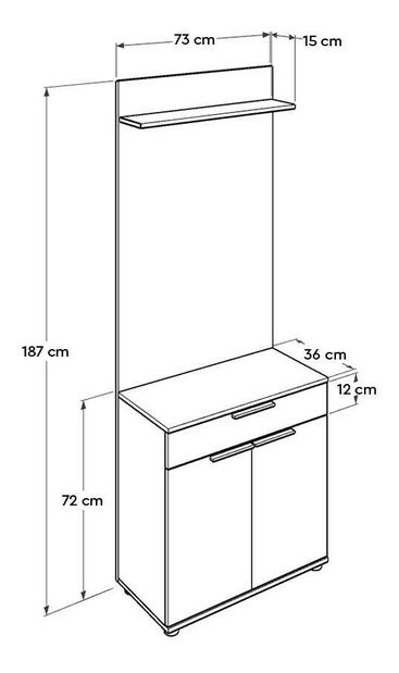 Predsoblje Titana (bijela)
