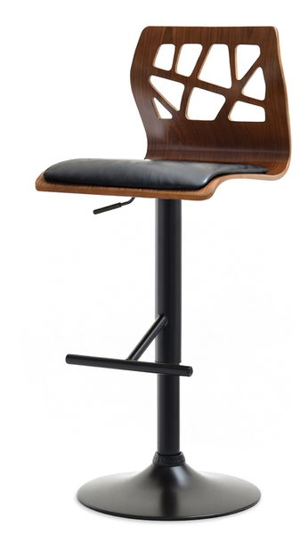 Stolica Hokei (tamni orah + crna)