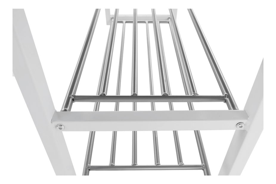 Ormarić za obuću Lelakimusla New (bijela + siva + krom) 