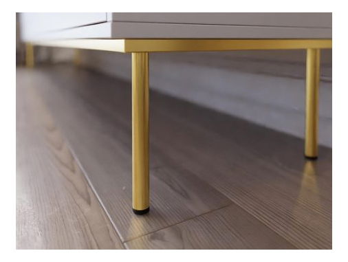 Set mobilier living Gelean I (Negru + auriu) 