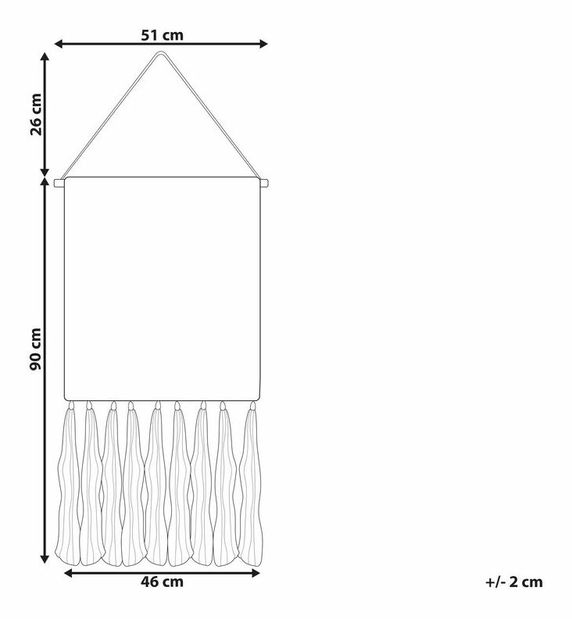 Nástenná dekorácia Kabza (béžová)