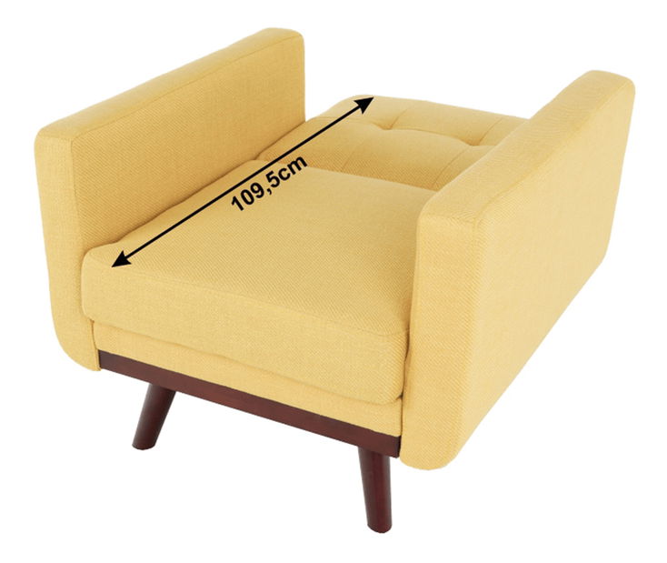 Fotoliu extensibil Alestra (Muștar)