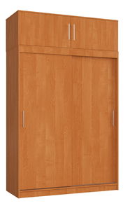 Dulap cu uși culisante (cu suprastructură) Saberlo (arin)