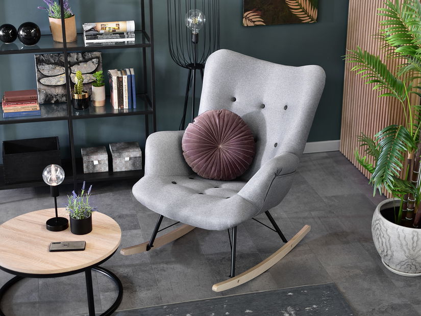 Relaxačné kreslo Laurentino (sivá + čierna)