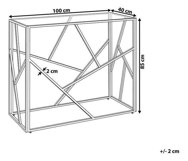 Asztal Cudal (arany) *kiárusítás