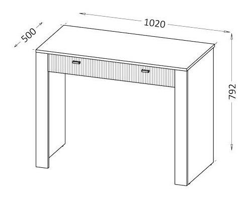 Toaletný stolík Mossana MO10 (kašmír)