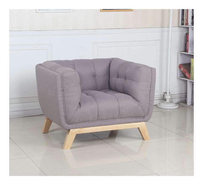 Moderna fotelja Evara (siva)