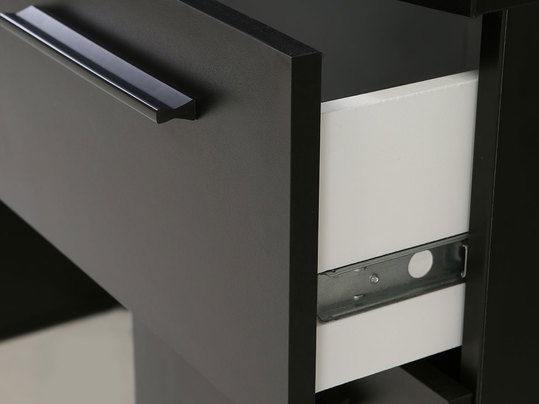 Masă PC Ayver (Negru mat) (cu iluminat LED)