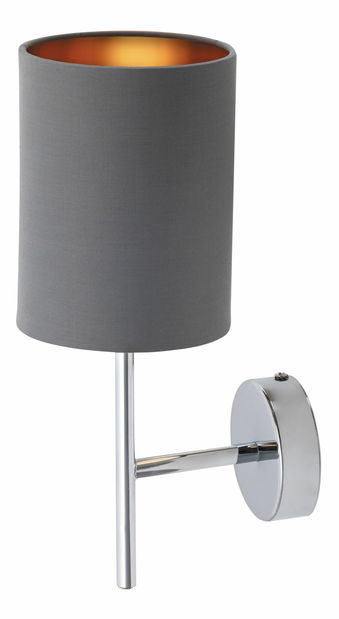 Nástenné svietidlo Monica 2540 (sivá + zlatá + chrómová)