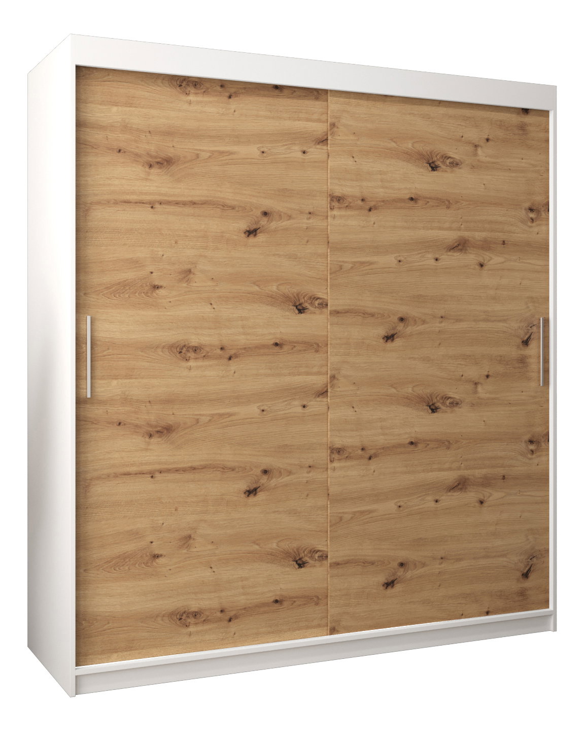 Ruhásszekrény 180 cm Toki (matt fekete + artisan tölgy)